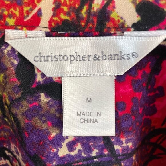 Christopher & Banks Button Down Shirt Size M - Picture 6 of 7